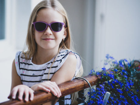 Dětské sluneční brýle dívčí fialové